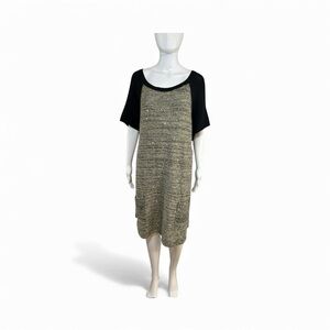 Style & Co. Black and Gold Midi Dress